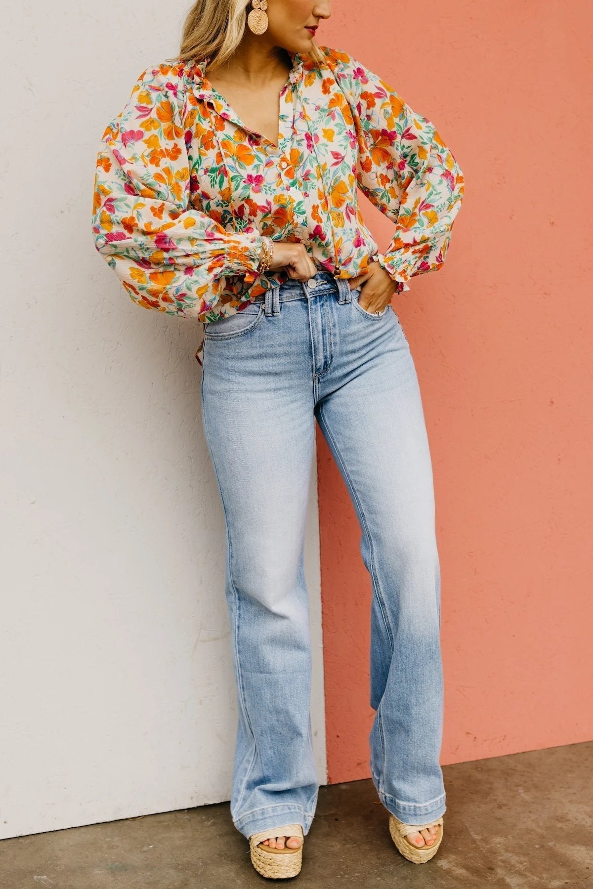 LAATSTE DAGVERKOOP 49% UITš„ Vintage Wash Plus-Size Jeans - Elastische, rechte pijp en billenlichtende pasvorm/Vintage Wash Plus-Size Jeans