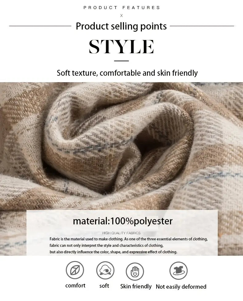 🍂 Herfst & Winter: Geruite damesjas - Stijlvol en warm