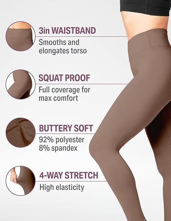 🔥49% KORTING – Hoge Taille Shaping Leggings met Tummy Control