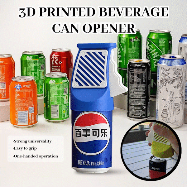 🍹 3D-geprinte blikopener - Open frisdrank en bier met één hand 🍻