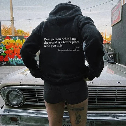 Sweatshirt 'beste Persoon Achter Mij'