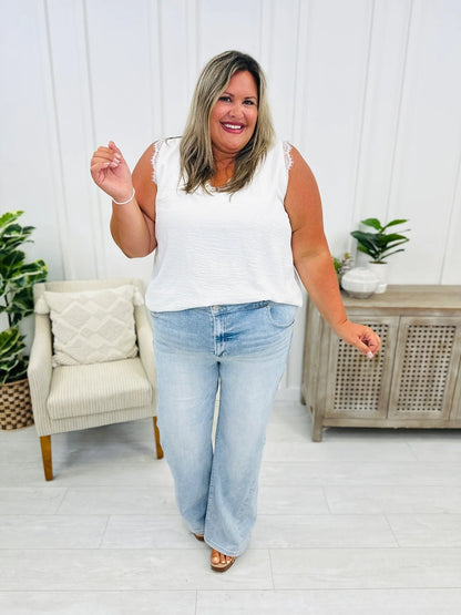 LAATSTE DAGVERKOOP 49% UIT💥 Vintage Wash Plus-Size Jeans - Elastische, rechte pijp en billenlichtende pasvorm/Vintage Wash Plus-Size Jeans
