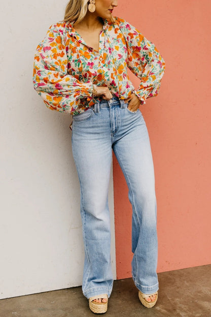 LAATSTE DAGVERKOOP 49% UIT💥 Vintage Wash Plus-Size Jeans - Elastische, rechte pijp en billenlichtende pasvorm/Vintage Wash Plus-Size Jeans