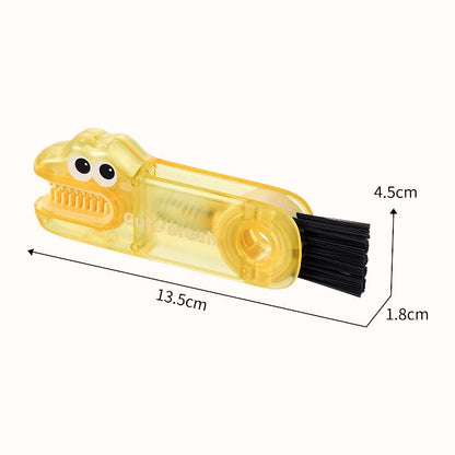 🐊 Multifunctionele krokodillenborstel - 3 borstelkoppen voor alle soorten kopjes