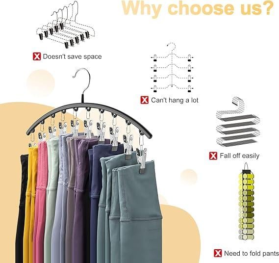 🔥 38% KORTING – Boogvormige kleerhanger met 10 haken