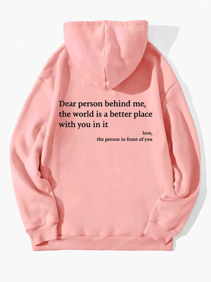 Sweatshirt 'beste Persoon Achter Mij'