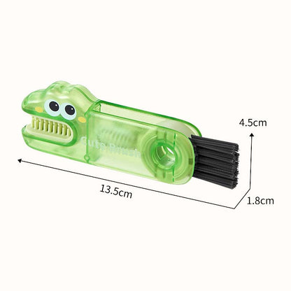 🐊 Multifunctionele krokodillenborstel - 3 borstelkoppen voor alle soorten kopjes