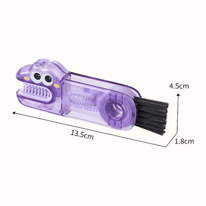 🐊 Multifunctionele krokodillenborstel - 3 borstelkoppen voor alle soorten kopjes