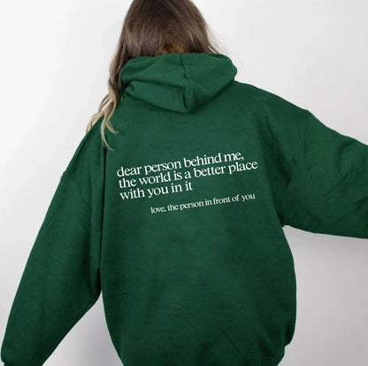 Sweatshirt 'beste Persoon Achter Mij'