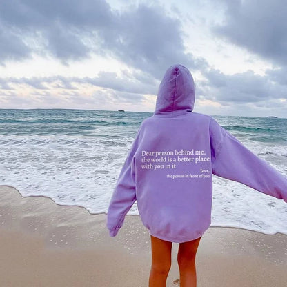 Sweatshirt 'beste Persoon Achter Mij'