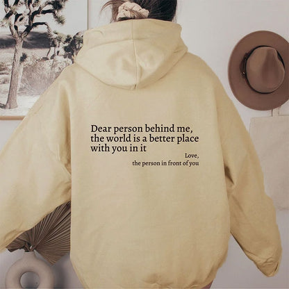Sweatshirt 'beste Persoon Achter Mij'