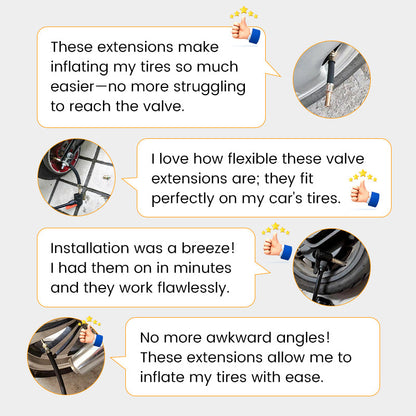 🔥Koop 1, krijg 1 gratis🔥Universele flexibele ventielverlenging voor banden