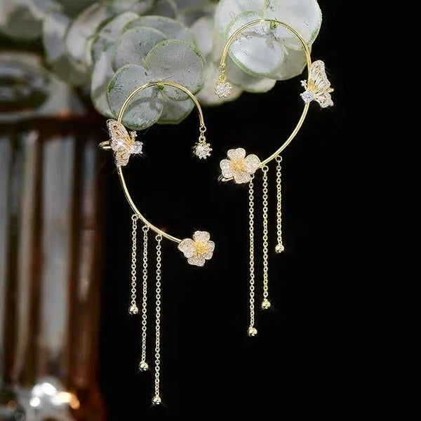 ✨🦋 Zirkonia oorbellen met vlinderpoo💖✨