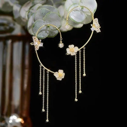 ✨🦋 Zirkonia oorbellen met vlinderpoo💖✨