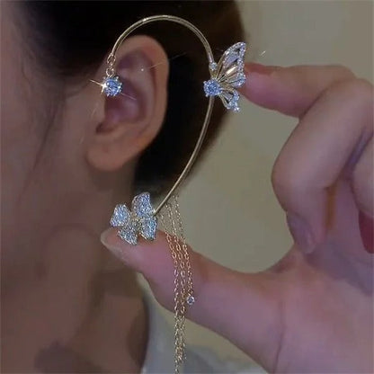 ✨🦋 Zirkonia oorbellen met vlinderpoo💖✨