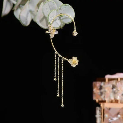 ✨🦋 Zirkonia oorbellen met vlinderpoo💖✨